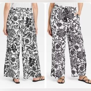 Knox Rose Women's Regular Relaxed Fit Full Wide Leg Pants Size XL